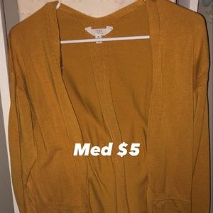 Mustard Cardigan